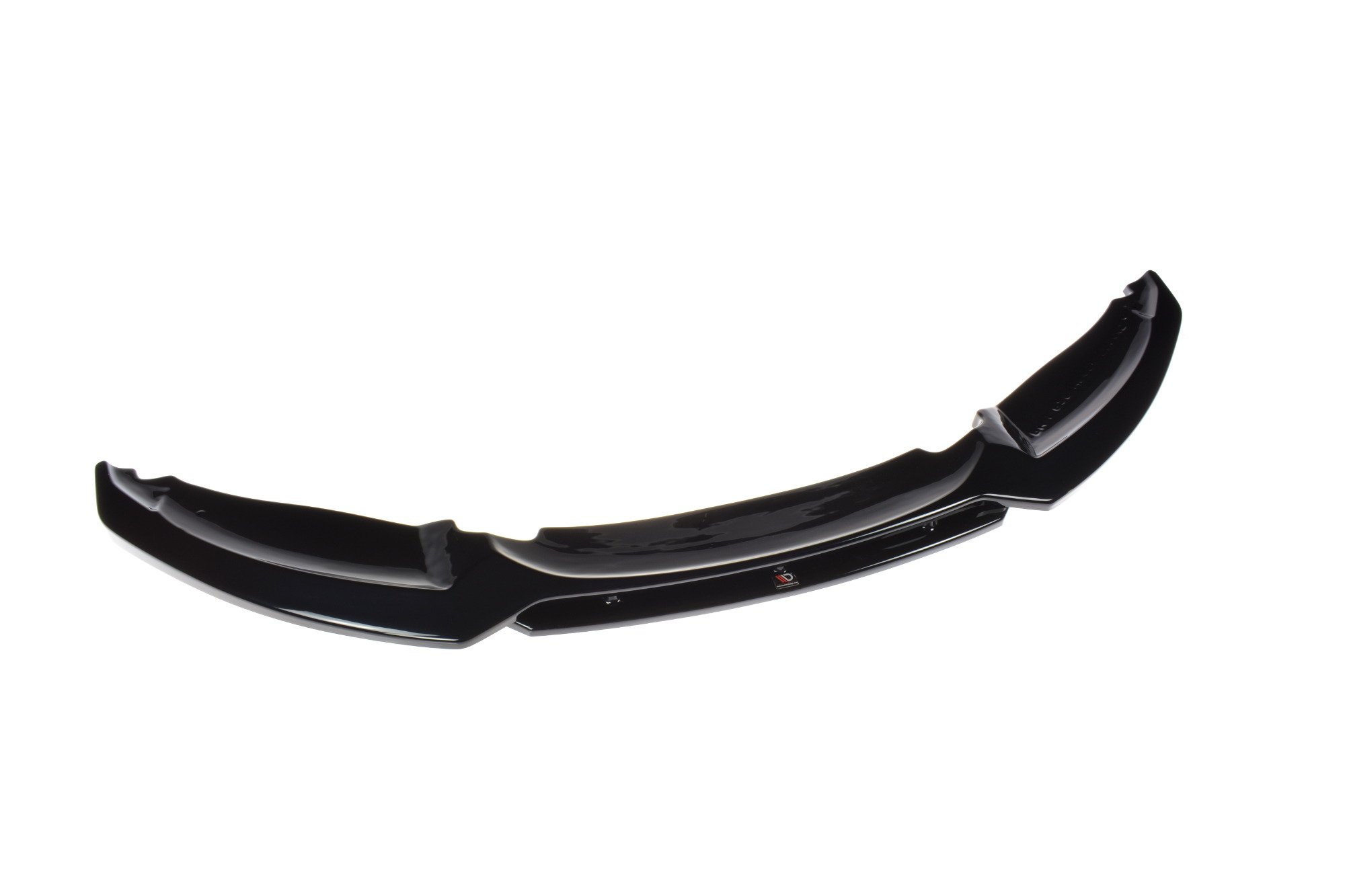 Front Ansatz V.1 für BMW 1er M-Paket E82 Facelift schwarz Hochglanz