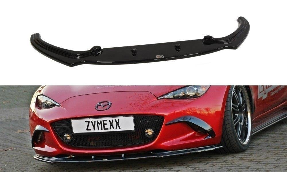 Street+ Spoilerlippe Front Ansatz V.3 passend für Mazda MX-5 IV schwarz Hochglanz