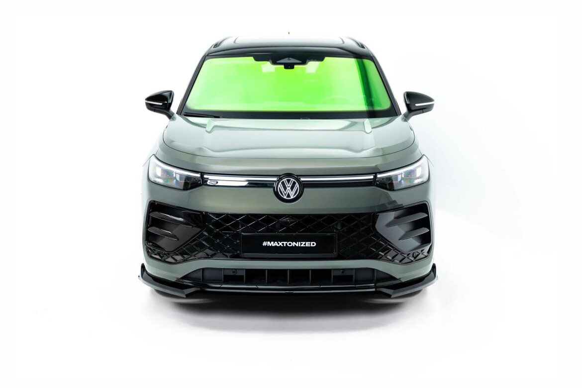 Frontlippe V.1 passend für VW Tayron R-Line Mk1 schwarz Hochglanz