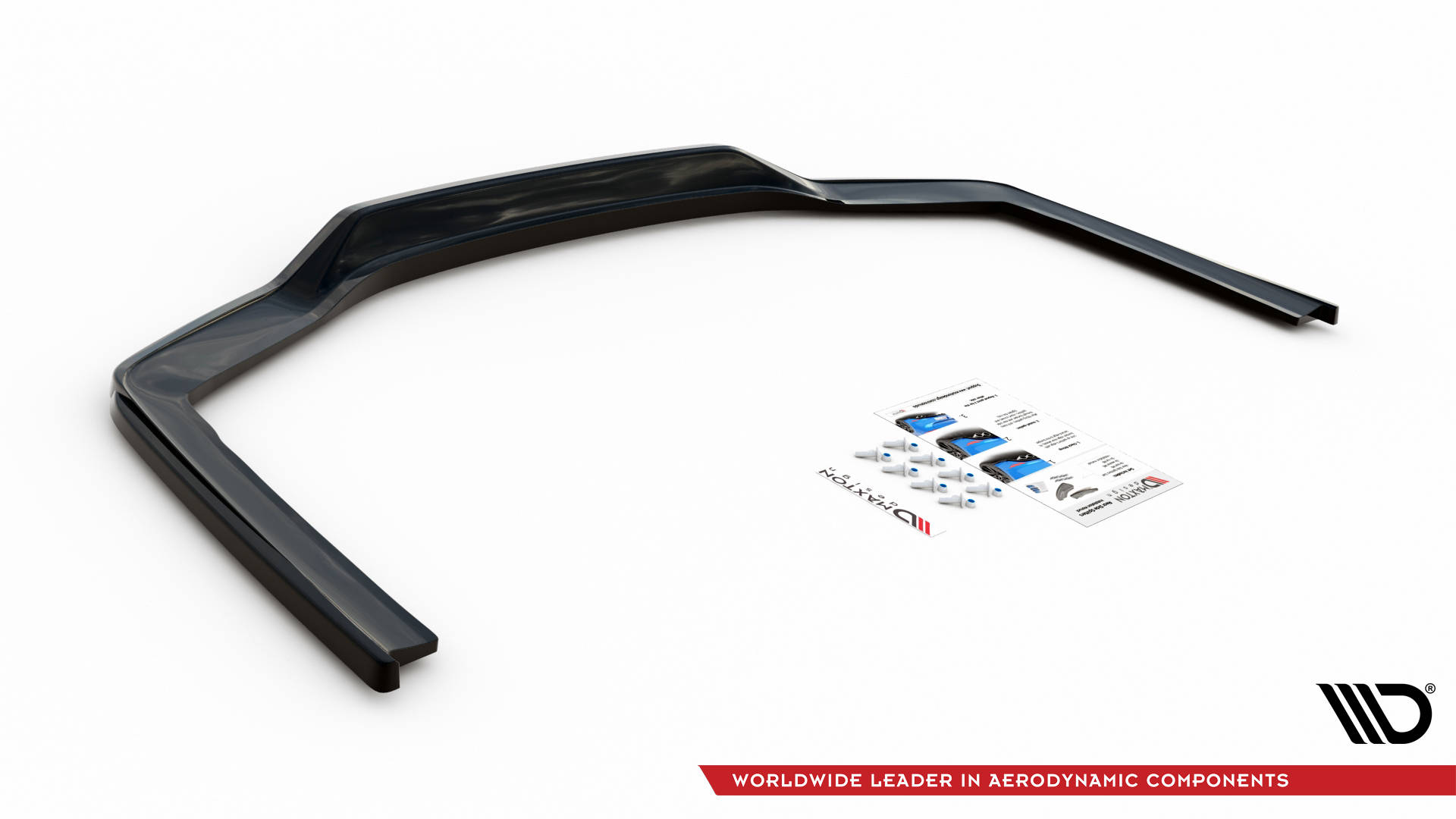Street+ Mittlerer Diffusor RACE Heck Ansatz V.1 passend für BMW 7 M-Paket G11 / G12 FL schwarz Hochglanz