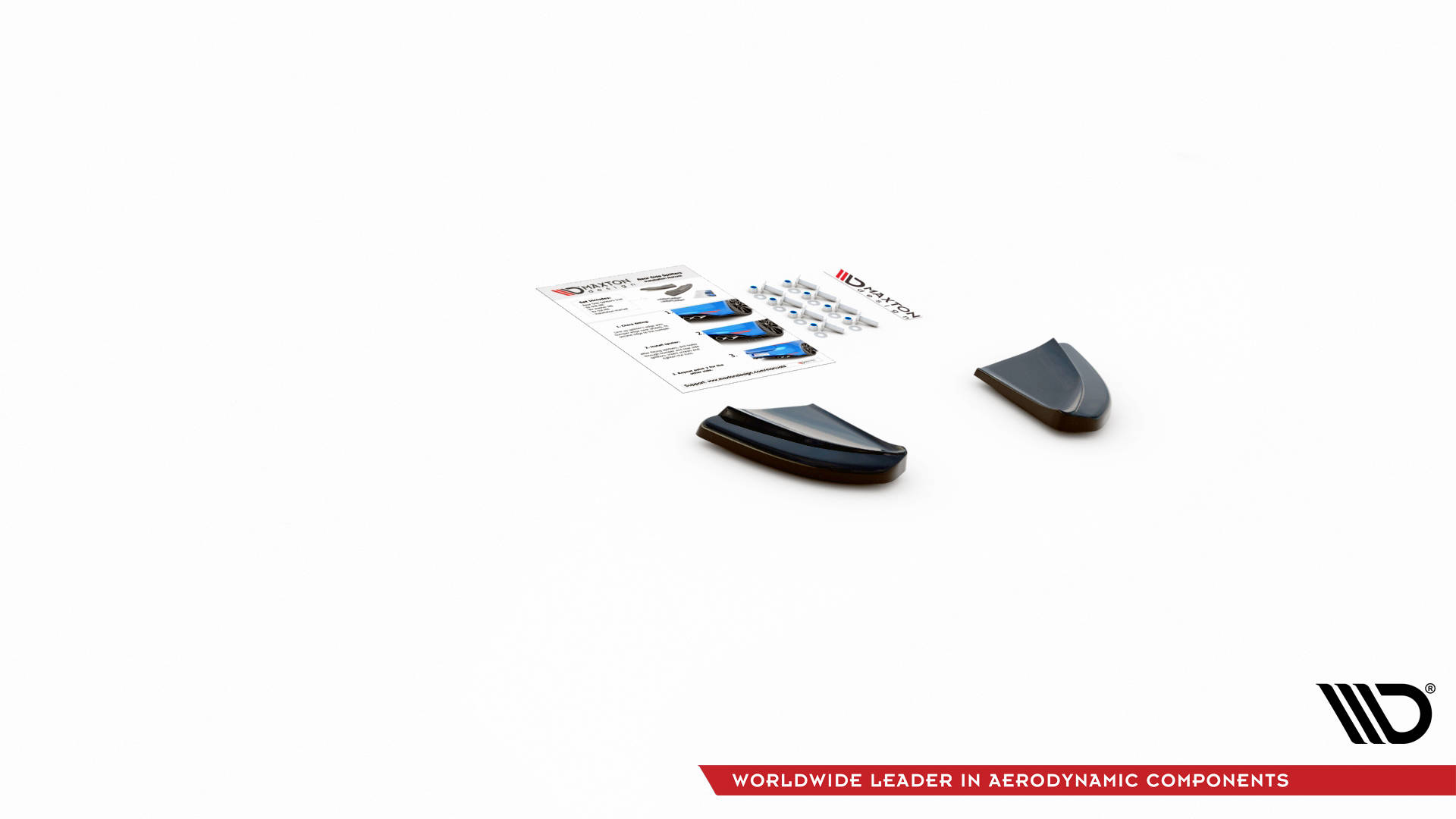 Diffusor Flaps passend für ABARTH 595 Mk1 FL schwarz Hochglanz