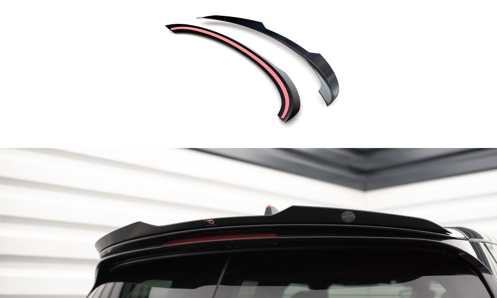 Heck Spoiler Aufsatz Abrisskante passend für Mini Cooper Clubman John Cooper Works F54 schwarz Hochglanz