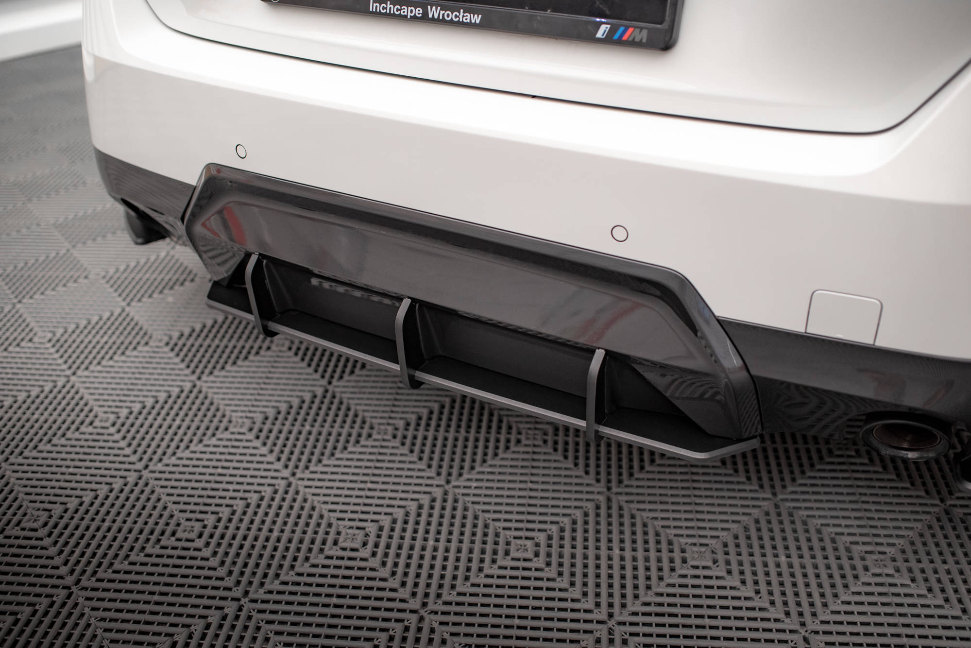 Street Pro Heckschürze Heck Ansatz Diffusor passend für BMW 2 Coupe M-Paket G42 rot