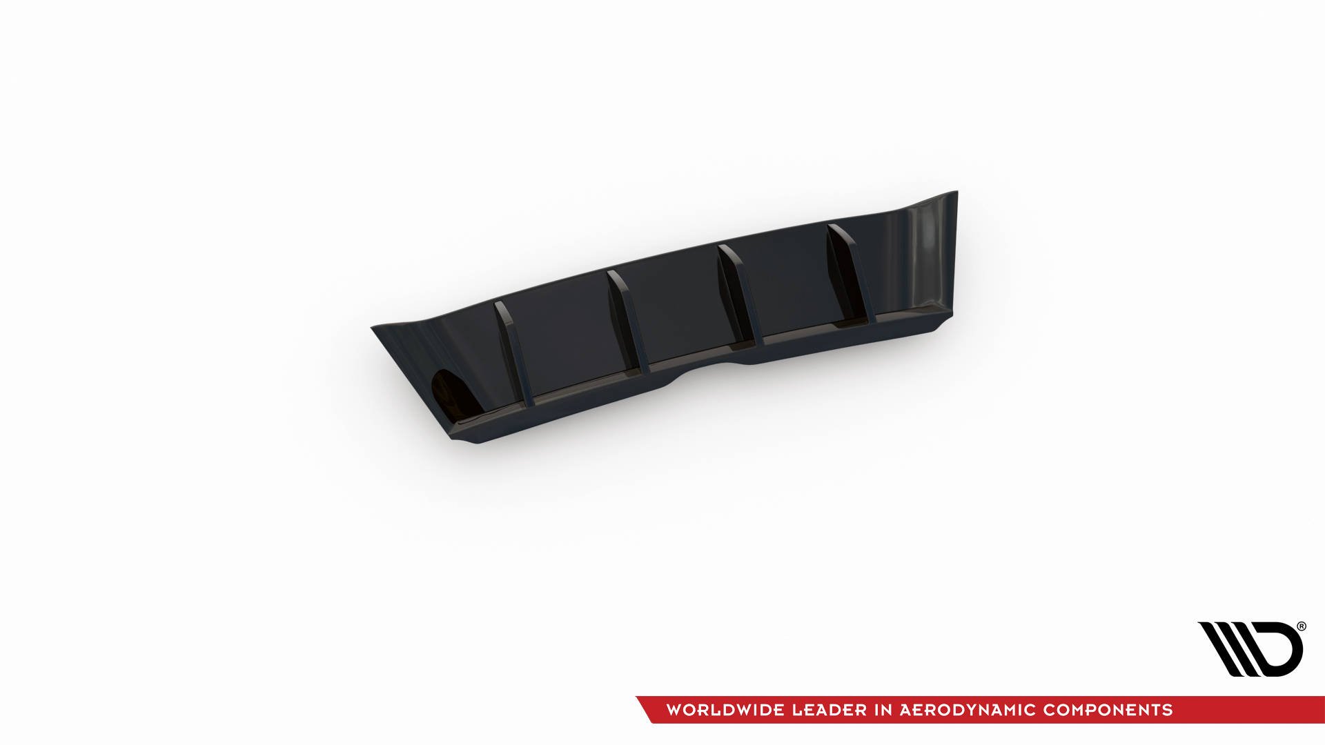 Street+ Heck Ansatz Diffusor passend für Skoda Kamiq Mk1 schwarz Hochglanz