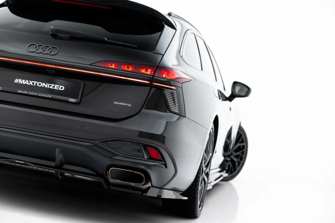 Diffusor RACE V.3 passend für Audi A6 S-Line C9 schwarz Hochglanz