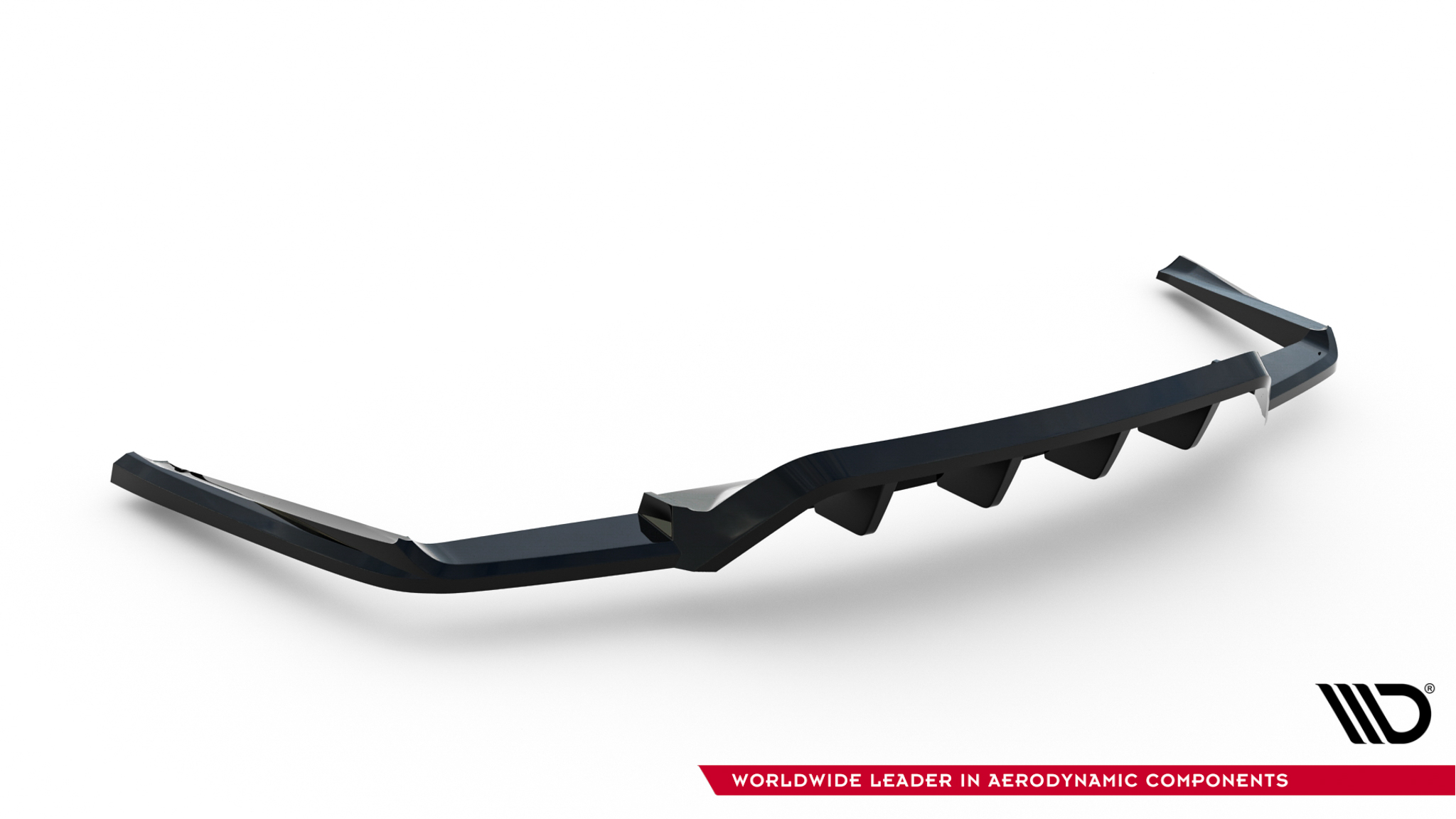Diffusor Heckansatz passend für Maserati Ghibli Modena Mk3 FL schwarz Hochglanz