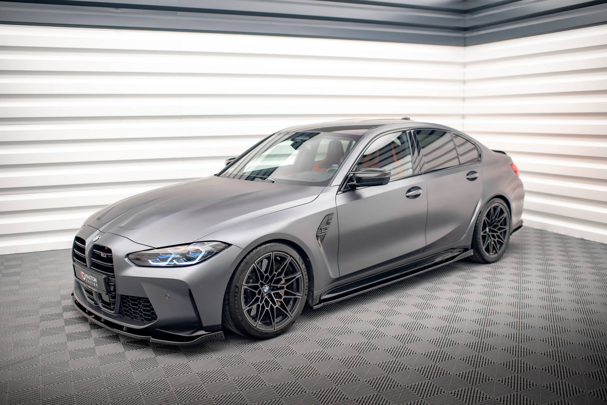 Street+ Seitenschweller Leisten V.2 passend für BMW M3 Limousine / Touring G80 / G81 schwarz Hochglanz