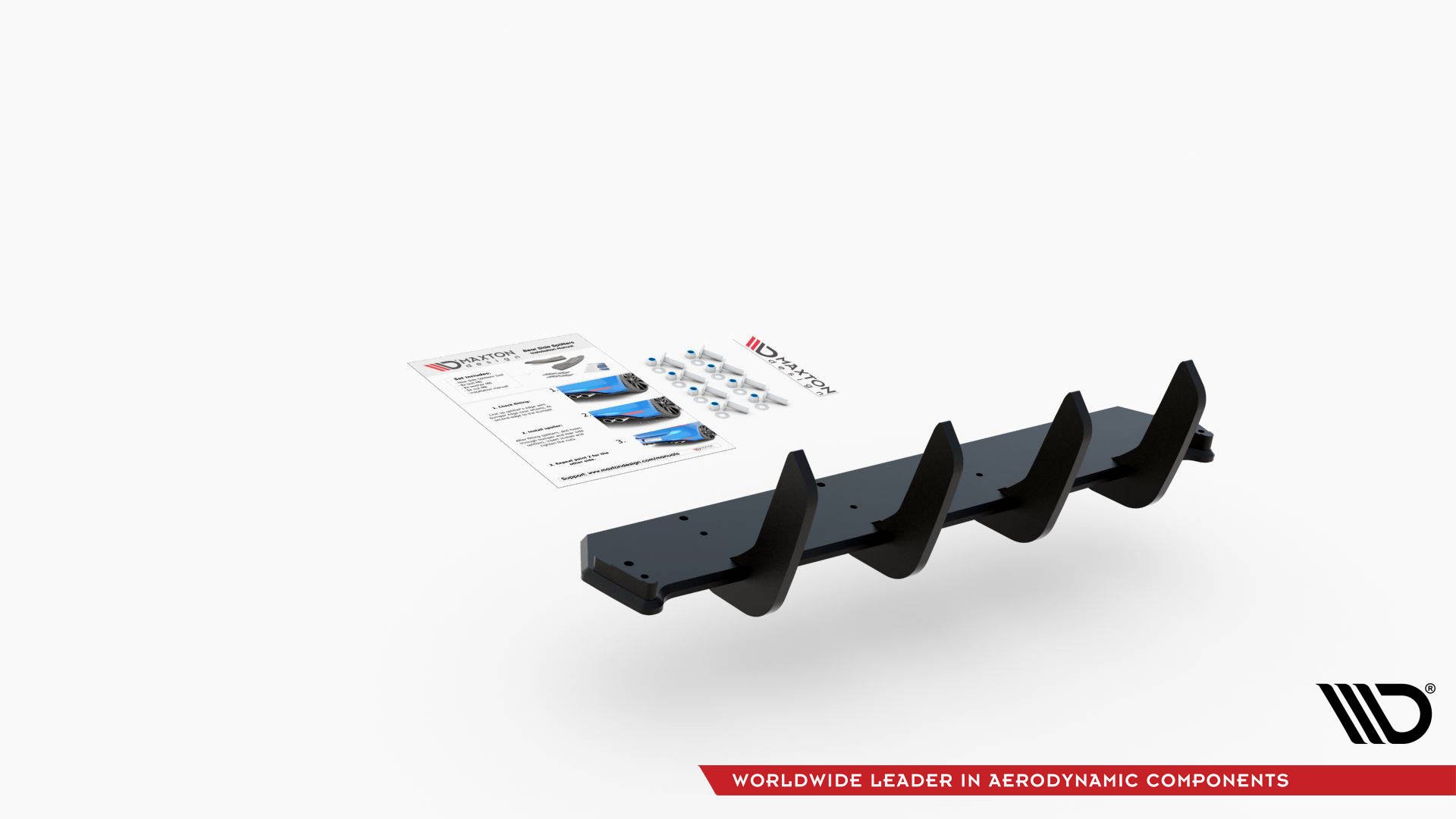 Street Pro Heckschürze Heck Ansatz Diffusor V.4 passend für BMW M140i rot