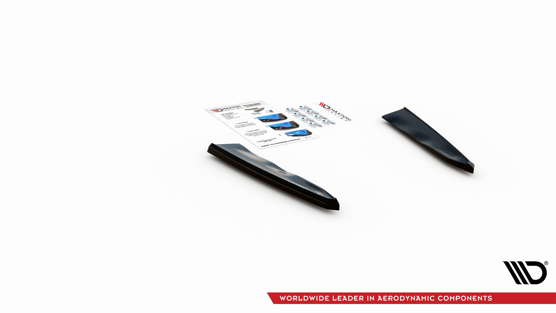 Street+ Heck Ansatz Flaps passend für BMW X5M F95 / F95 FL schwarz Hochglanz