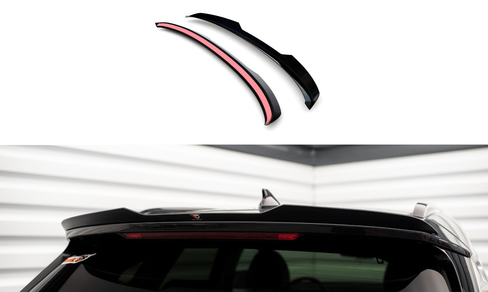 Heck Spoiler Aufsatz Abrisskante passend für Hyundai Tucson Mk4 FL schwarz Hochglanz