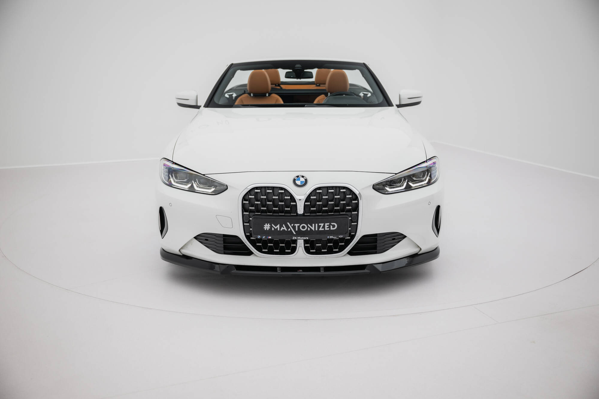 Street+ Spoilerlippe Front Ansatz passend für BMW 4er Coupe / Cabrio G22 / G23 schwarz Hochglanz