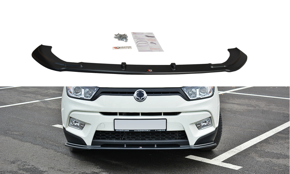 Frontlippe V.1 passend für SSANGYONG TIVOLI schwarz Hochglanz