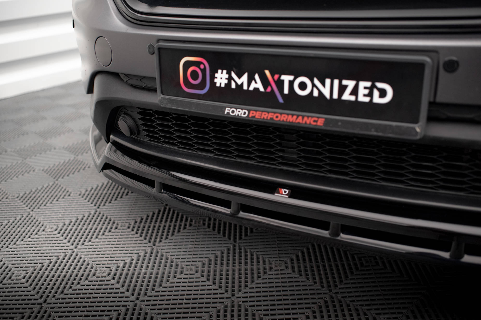 Street+ Spoilerlippe Front Ansatz passend für Ford Edge Mk2 schwarz Hochglanz