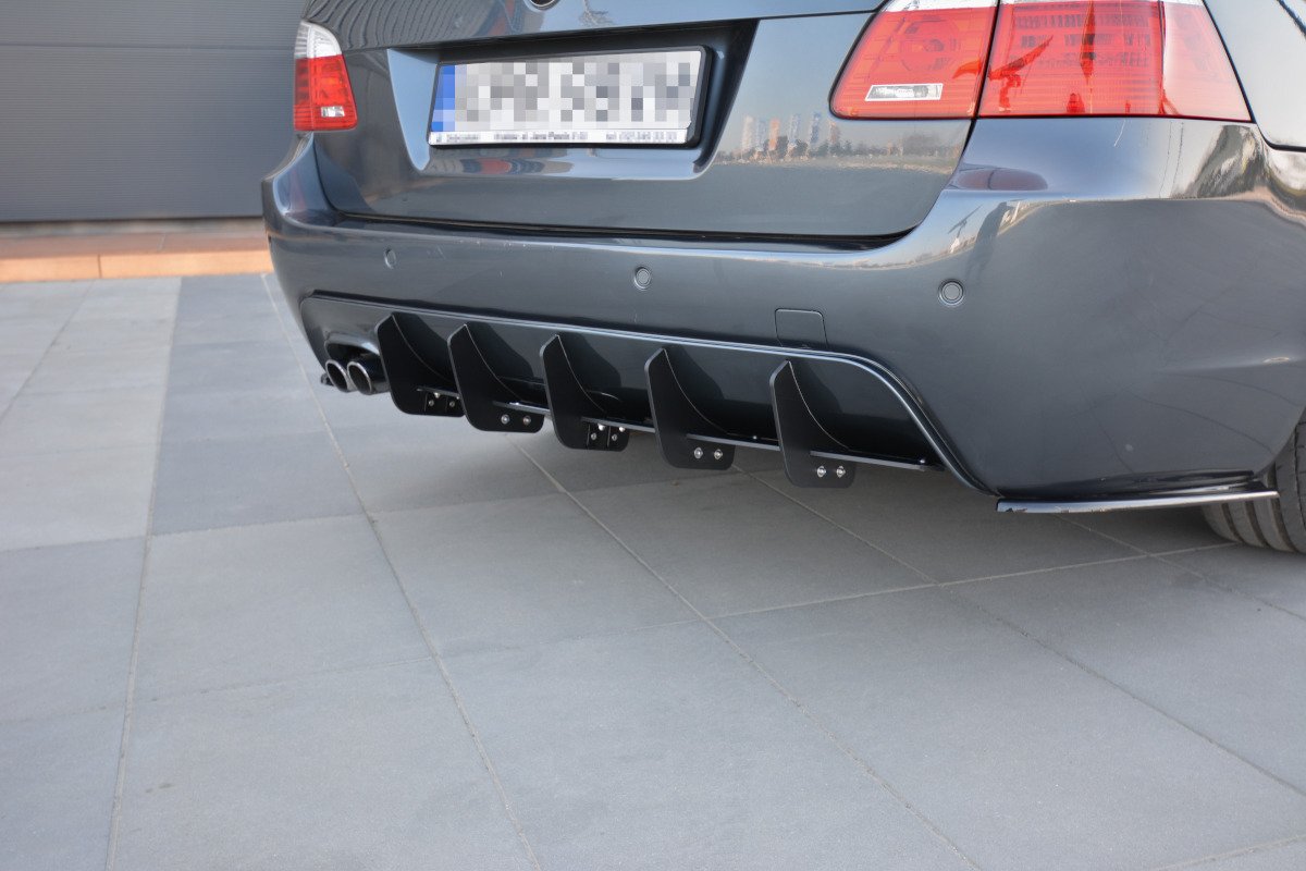 Diffusor Heck Ansatz für Heckschürze für BMW 5er E61 TOURING WAGON M Paket