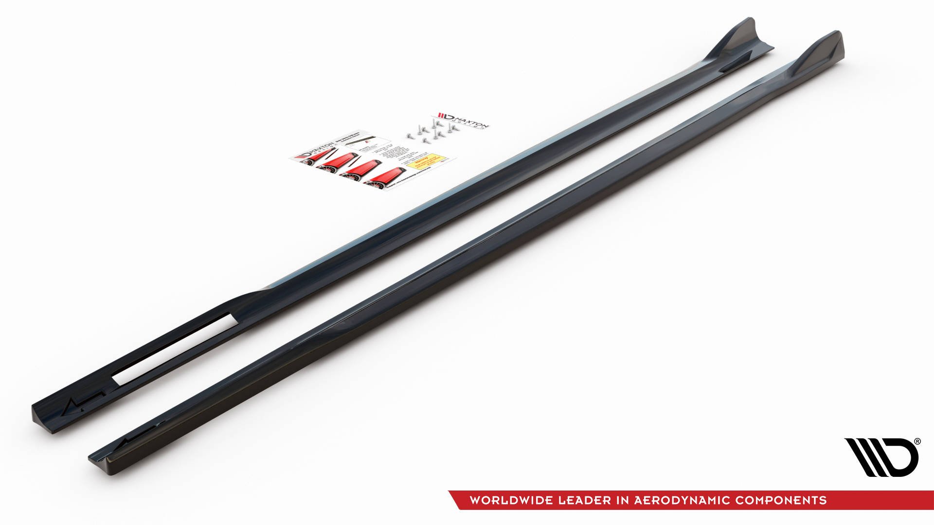 Street+ Seitenschweller Leisten V.2 passend für BMW 4er M-Paket / M440i G22 / G23 / G22 FL / G23 FL schwarz Hochglanz