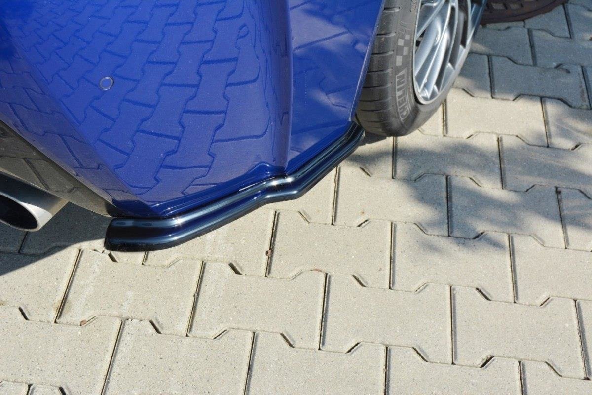 Heck Ansatz Flaps Diffusor für Lexus RC F schwarz Hochglanz