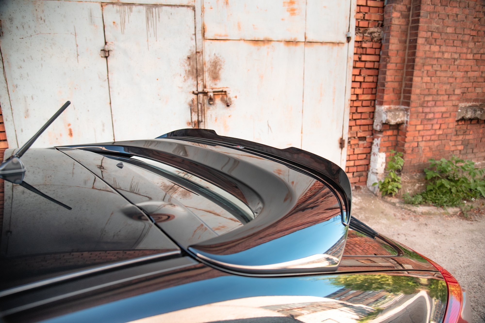 Heck Spoiler Aufsatz Abrisskante passend für Mitsubishi Lancer Sportback Mk8 Carbon Look