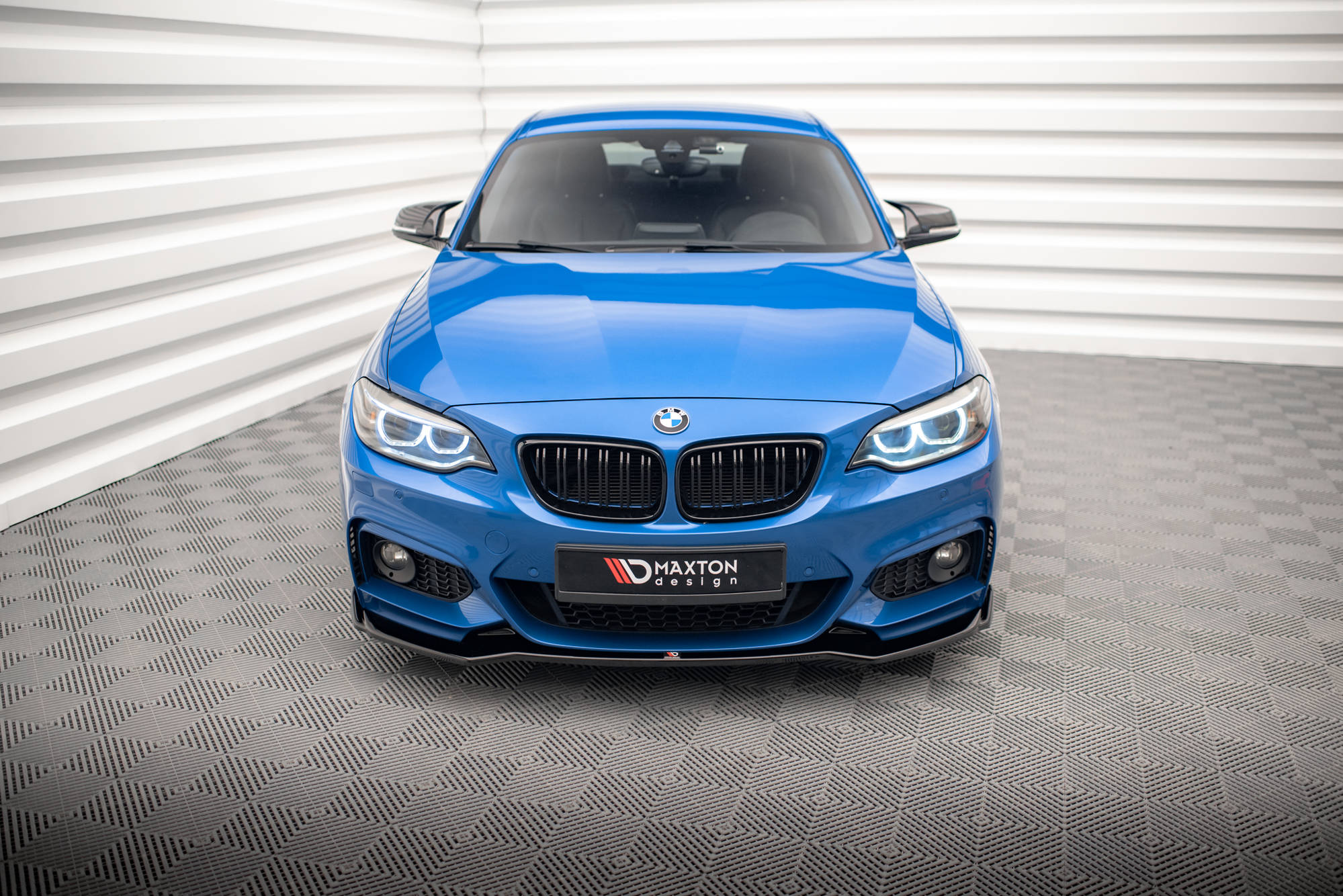 Street+ Spoilerlippe Front Ansatz V.1 passend für BMW 2 M-Paket F22 schwarz Hochglanz