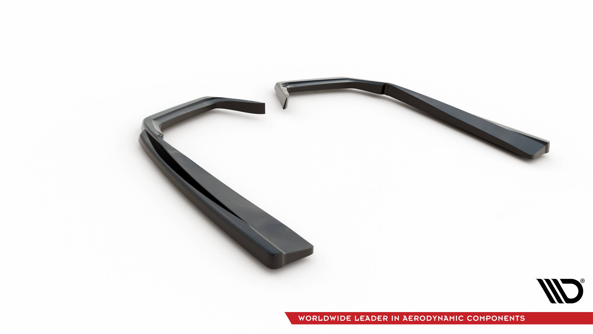 Street+ Heck Ansatz Flaps passend für Mercedes-AMG C 43 Limousine W205 FL schwarz Hochglanz