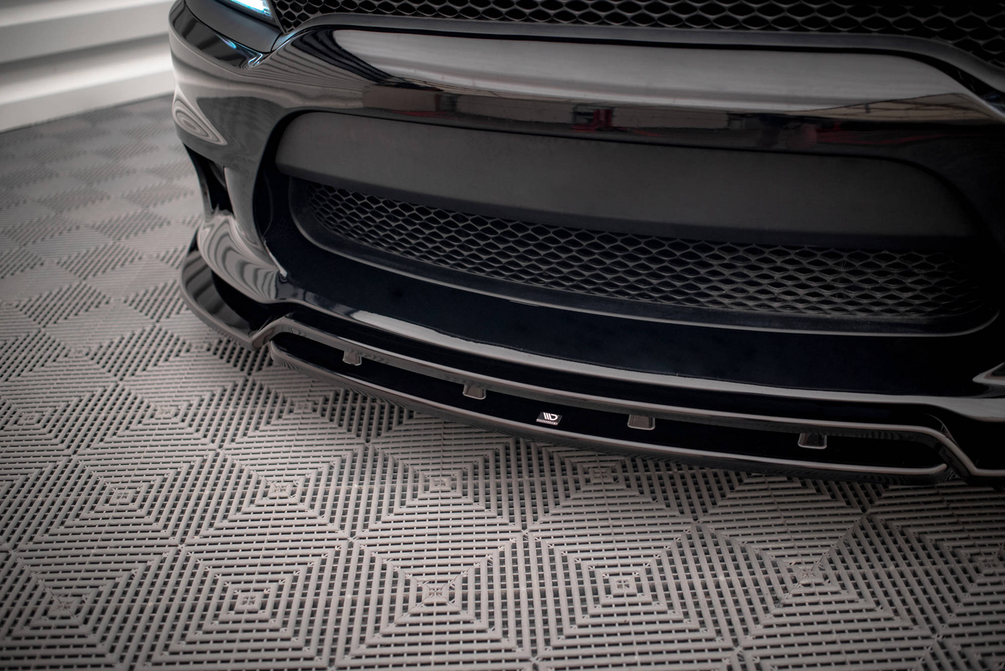 Street+ Spoilerlippe Front Ansatz V.1 passend für Dodge Charger SRT Mk7 FL schwarz Hochglanz
