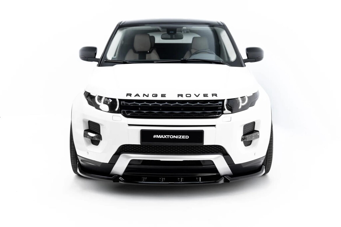 Frontlippe passend für Land Rover Range Rover Evoque Mk1 schwarz Hochglanz