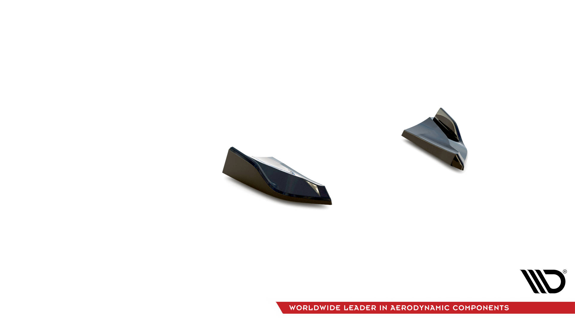 Street+ Heck Ansatz Flaps passend für Porsche Macan GTS / Sport Design Mk1 FL schwarz Hochglanz