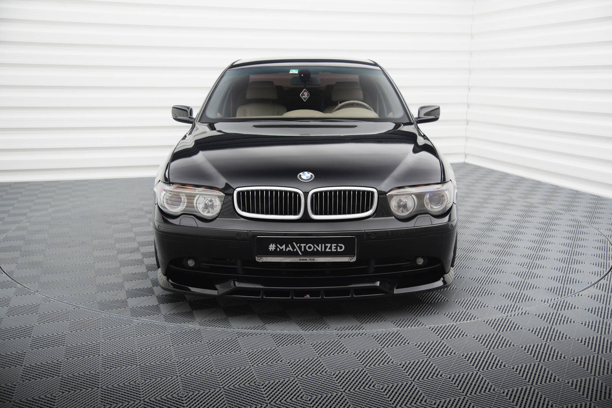 Street+ Spoilerlippe Front Ansatz passend für BMW 7 E65 schwarz Hochglanz