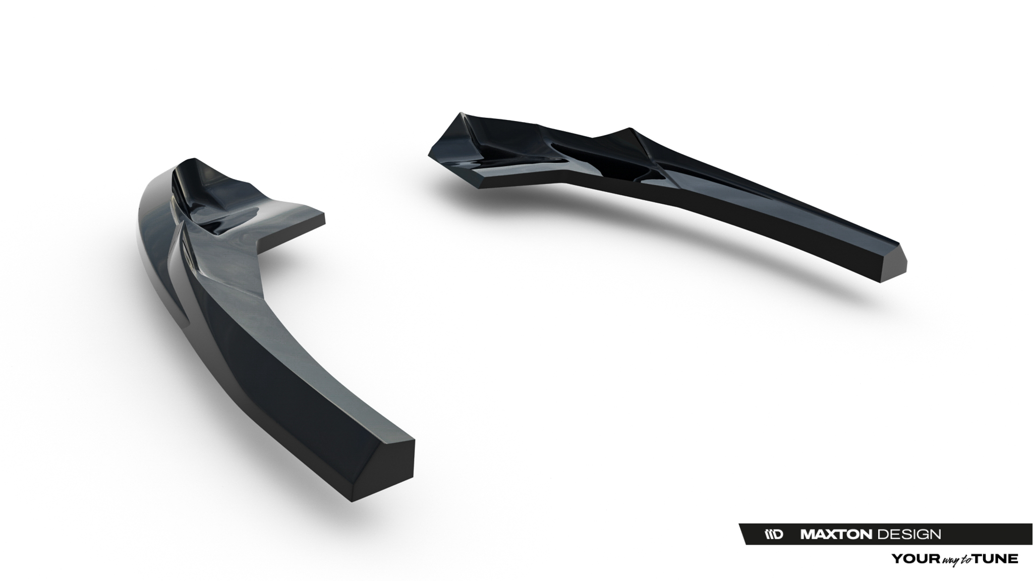 Diffusor Flaps V.1 passend für Audi RS3 Sportback 8Y Facelift schwarz Hochglanz