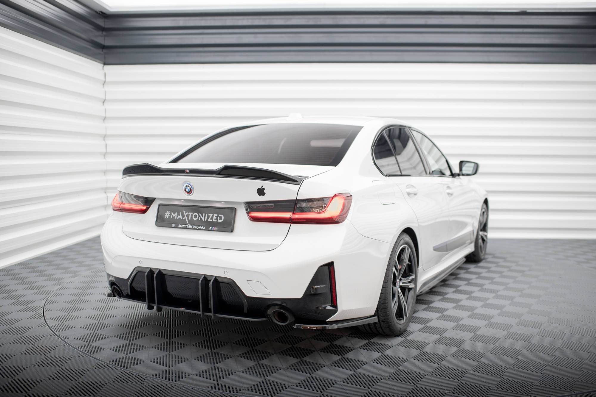 Street Pro Heckschürze Heck Ansatz Diffusor passend für BMW 3er M-Paket G20 / G21 FL