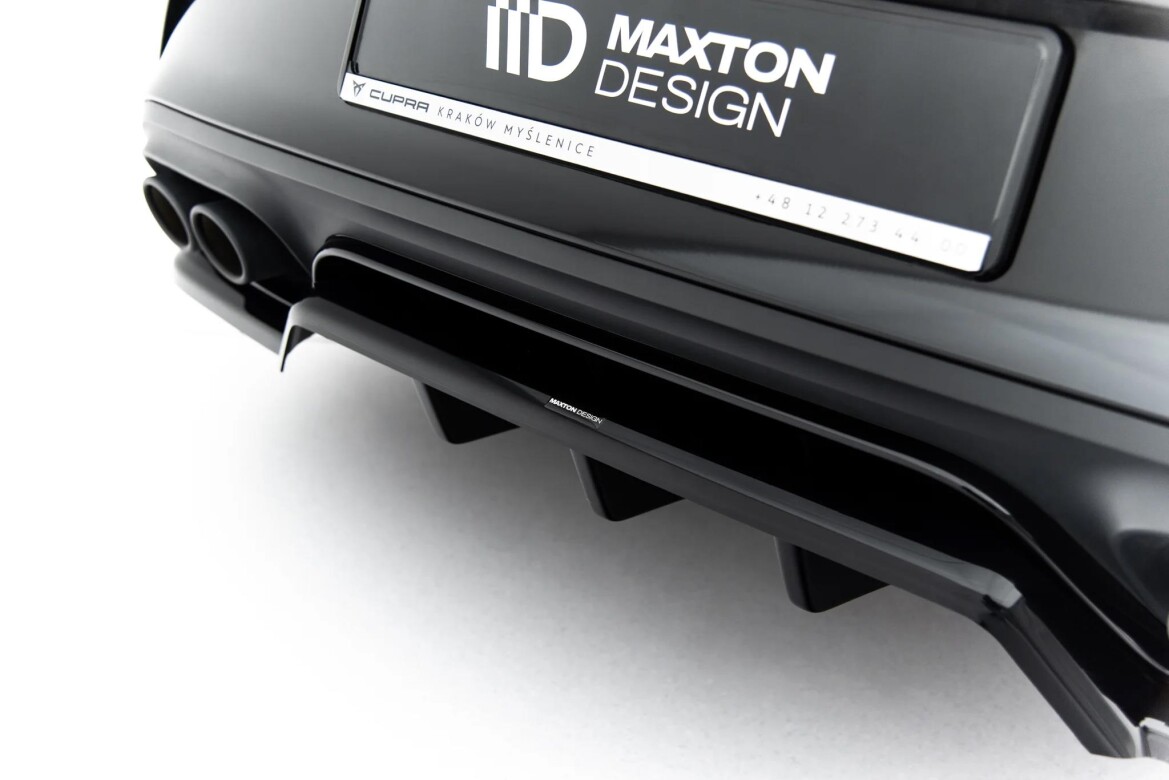 Diffusor RACE passend für V.1 Cupra Leon Hatchback Mk1 Facelift schwarz Hochglanz