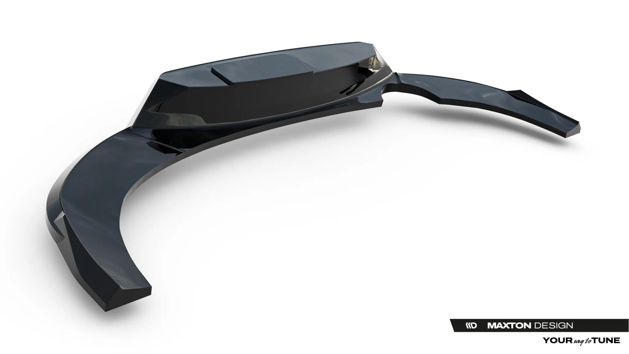 Street+ Mittlerer Diffusor RACE passend für Skoda Scala Mk1 Facelift schwarz Hochglanz