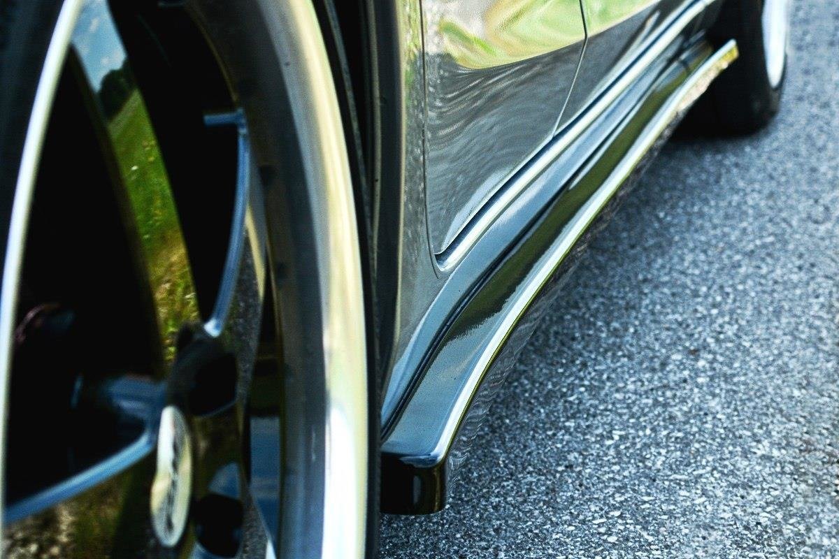 Seitenschweller Ansatz für V.1 für Mazda 6 Kombi GJ Mk3 schwarz Hochglanz