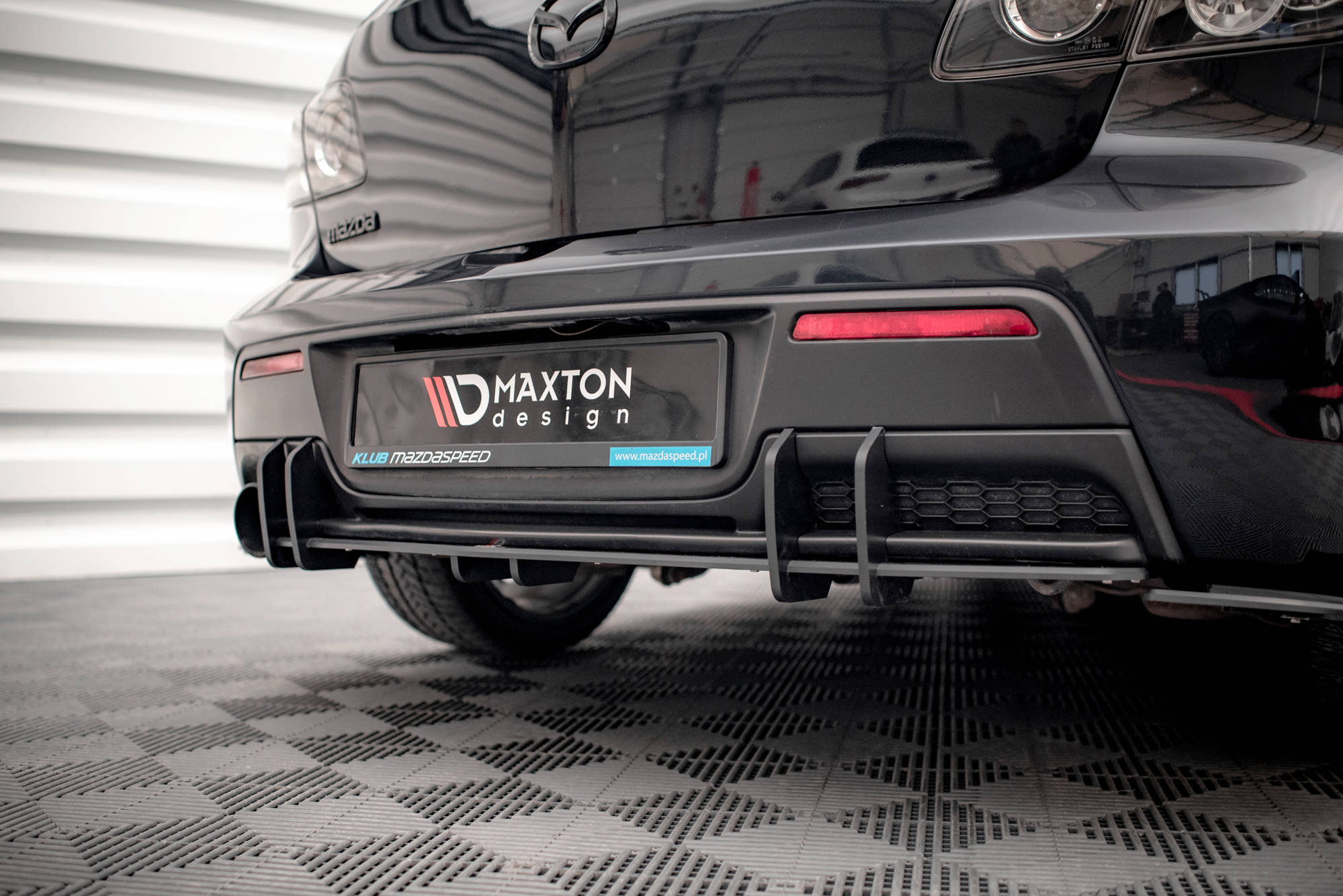 Street Pro Heckschürze Heck Ansatz Diffusor passend für Mazda 3 MPS Mk1 US-Spec Version