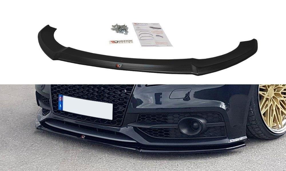 Front Ansatz V.1 für Audi S7 / A7 S-Line C7 schwarz Hochglanz