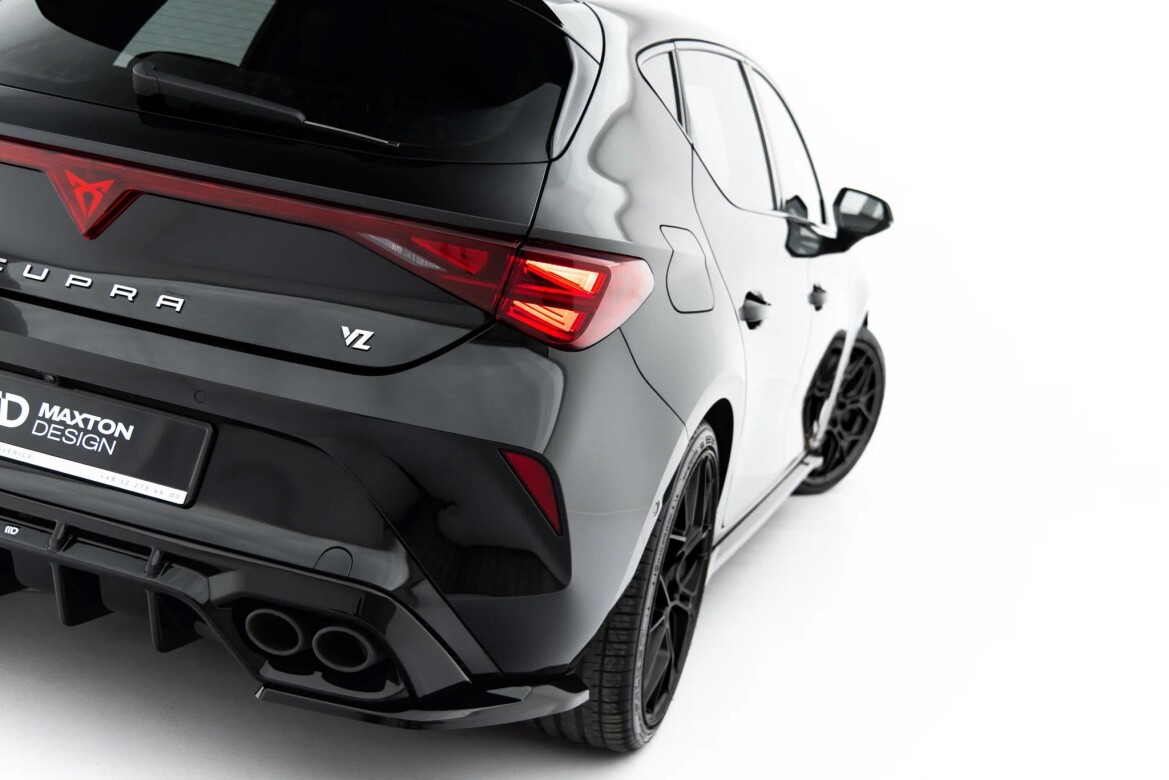 Diffusor Flaps V.2 passend für Cupra Leon Hatchback Mk1 Facelift schwarz Hochglanz