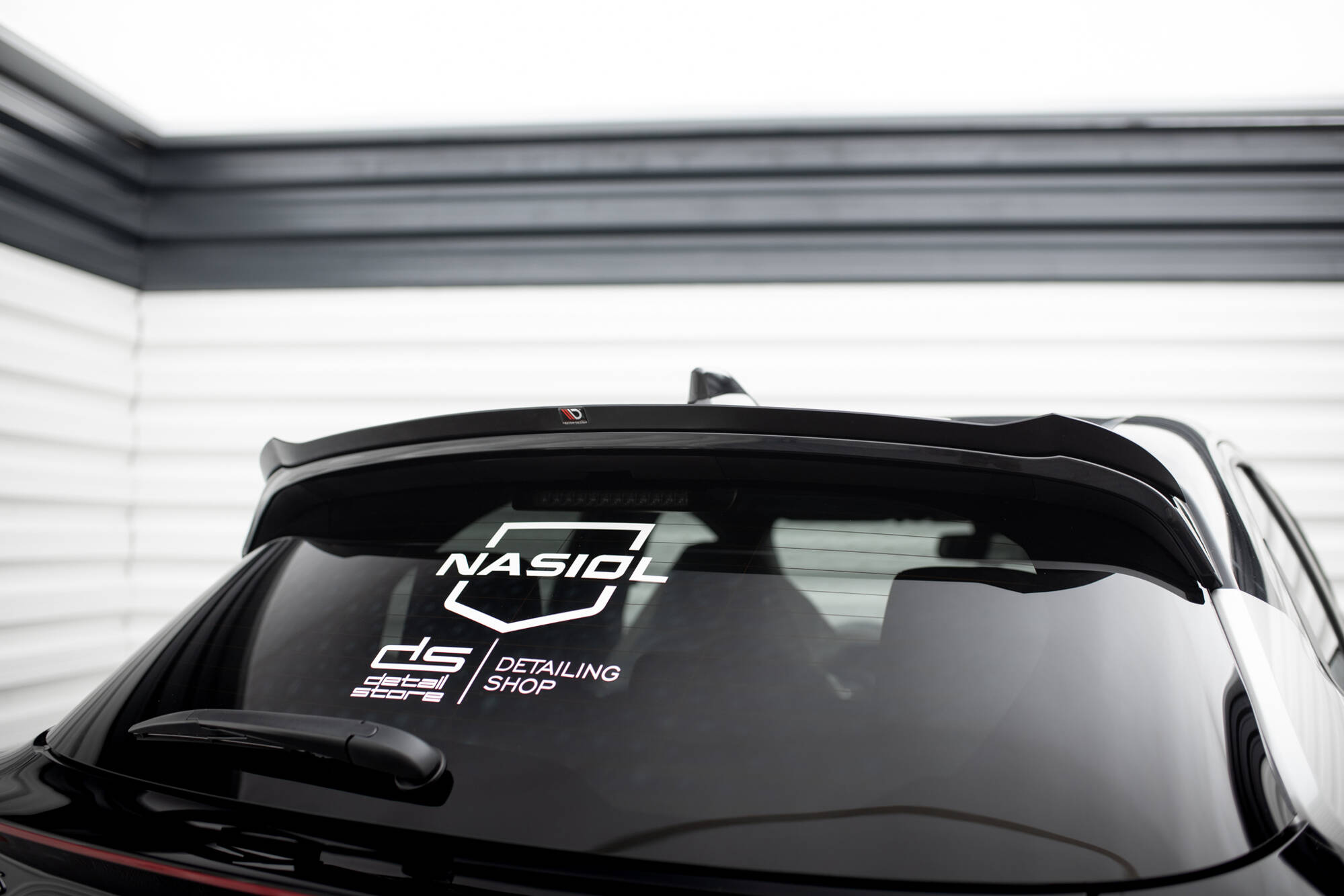 Heck Spoiler Aufsatz Abrisskante passend für Toyota Yaris GR Sport Mk4 schwarz Hochglanz
