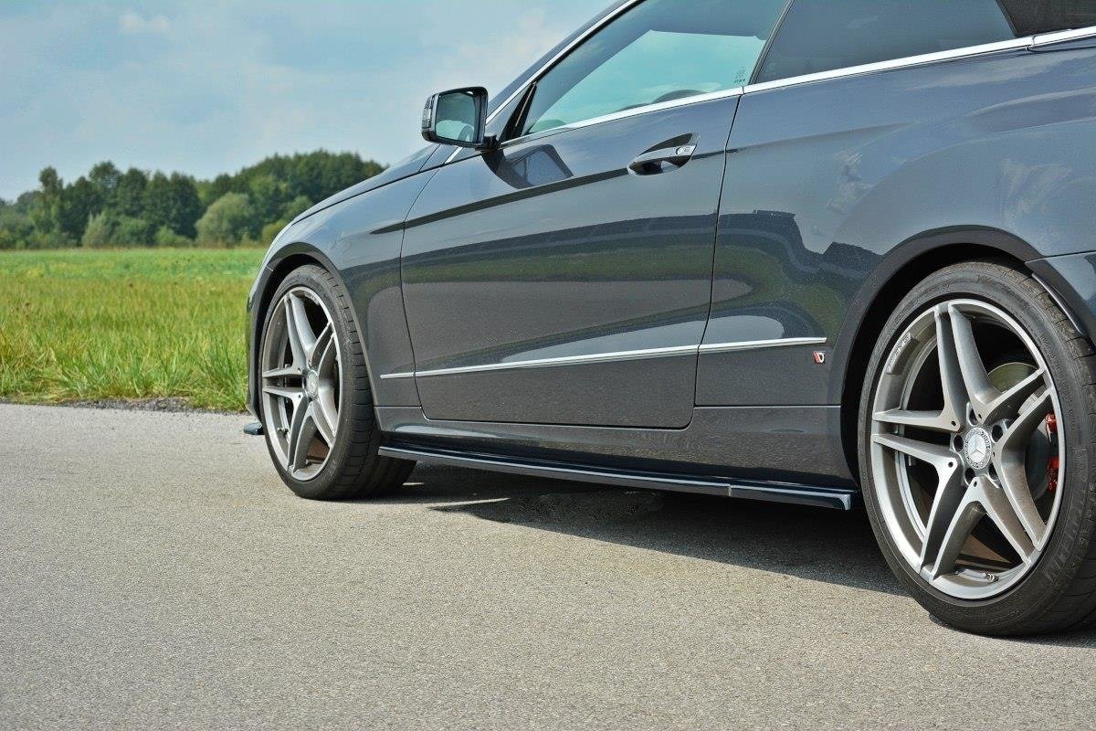 Seitenschweller Ansatz für Mercedes E W212 schwarz matt