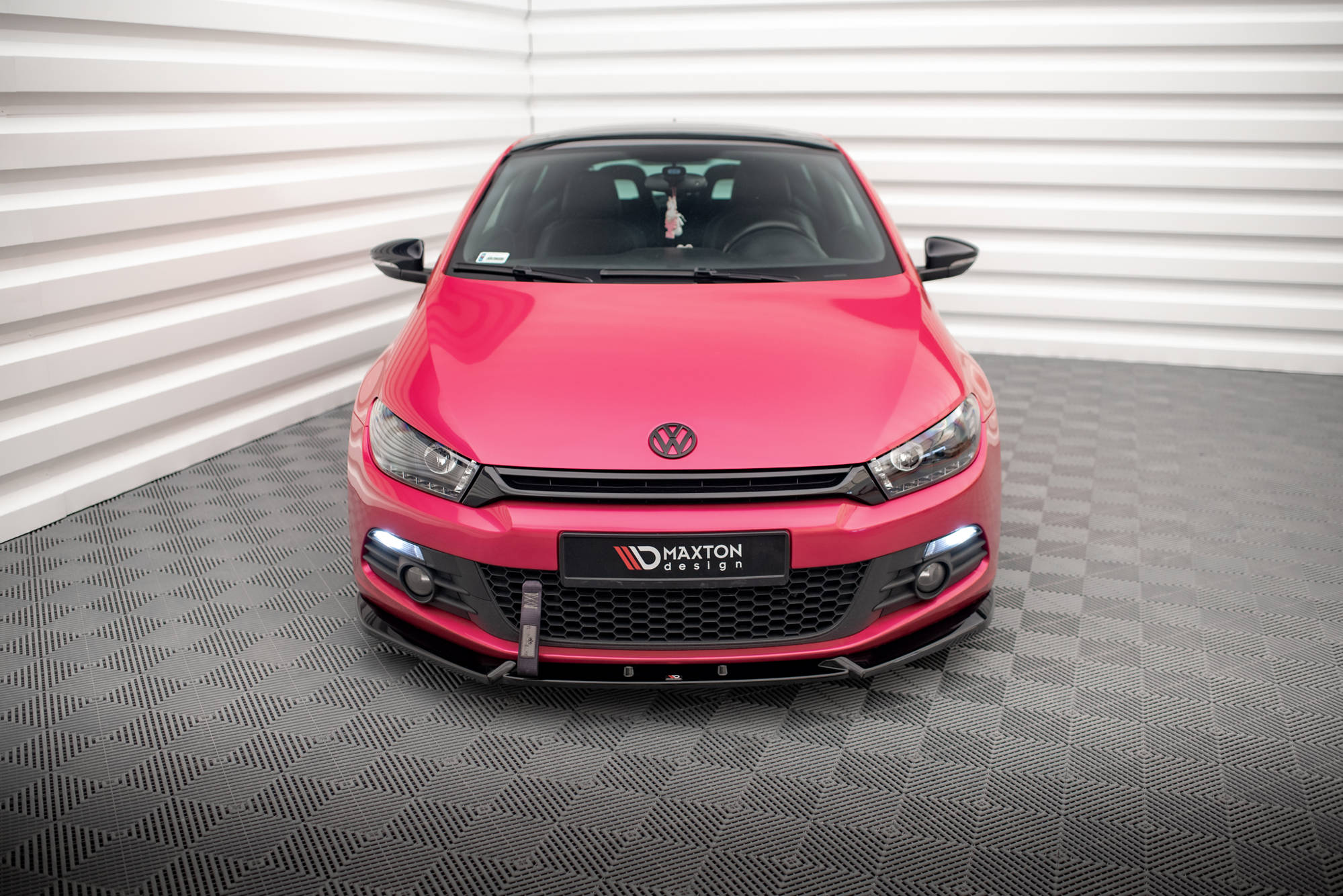 Street+ Spoilerlippe Front Ansatz V.3 passend für VW Scirocco Mk3 schwarz Hochglanz