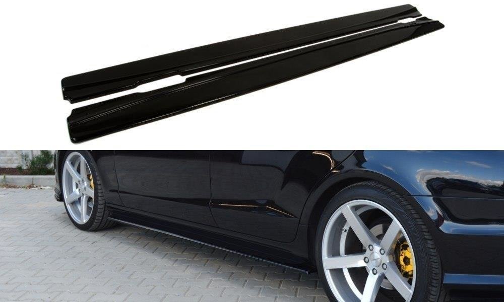 Street+ Seitenschweller Leisten passend für Mercedes CLS AMG-Line C218 schwarz Hochglanz