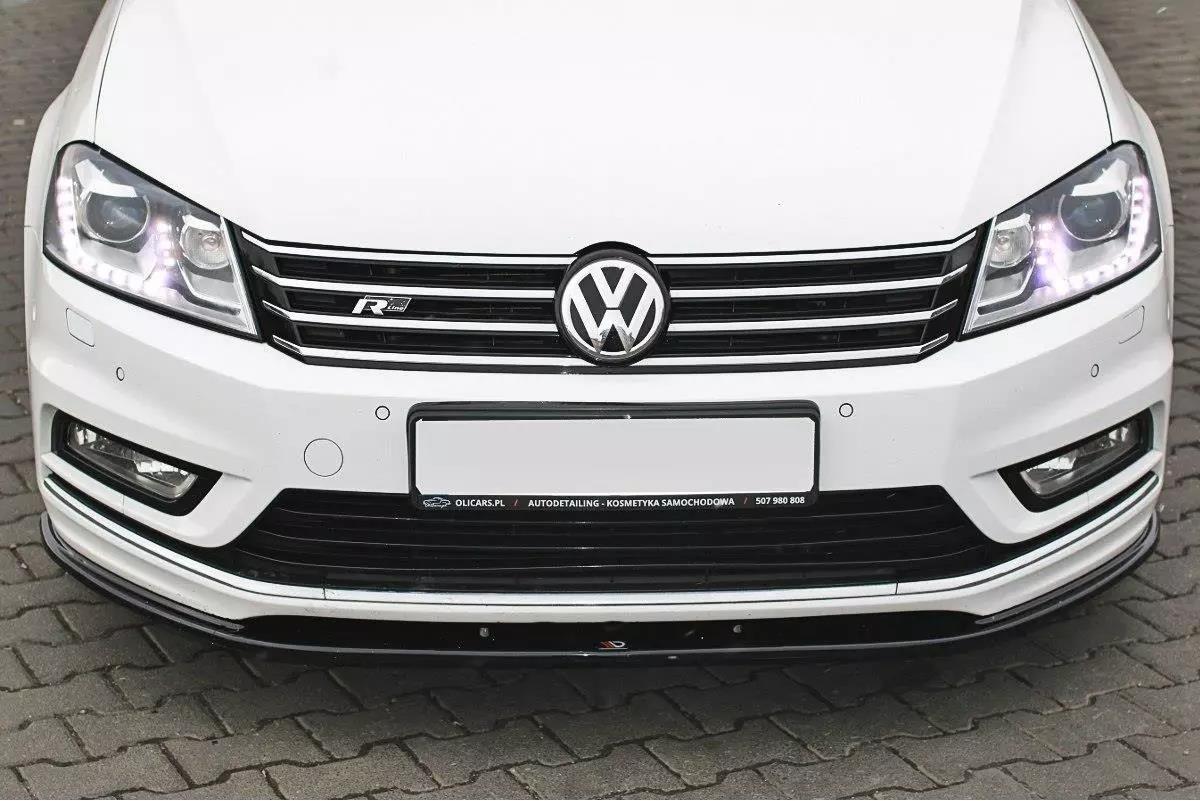 Front Ansatz V.1 für VW Passat R-Line B7 schwarz Hochglanz