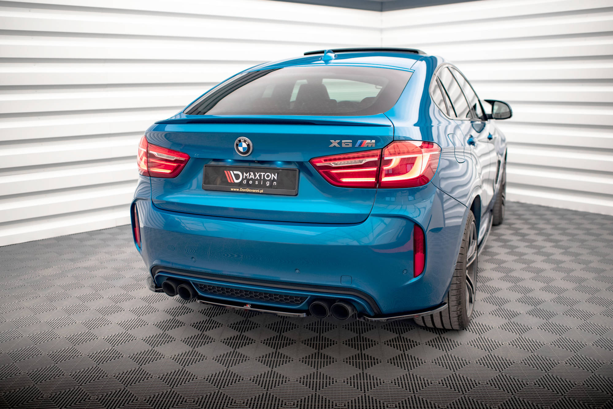 Street+ Heck Ansatz Flaps passend für BMW X6 M F86 schwarz Hochglanz