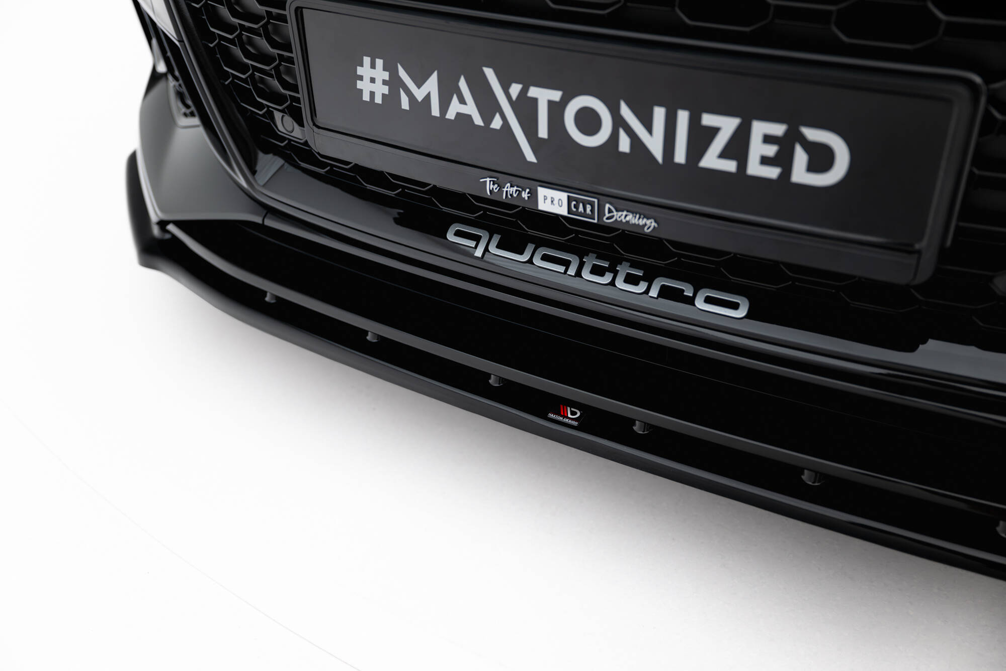 Front Ansatz V.1 für Audi RS5 Coupe / Sportback F5 schwarz Hochglanz