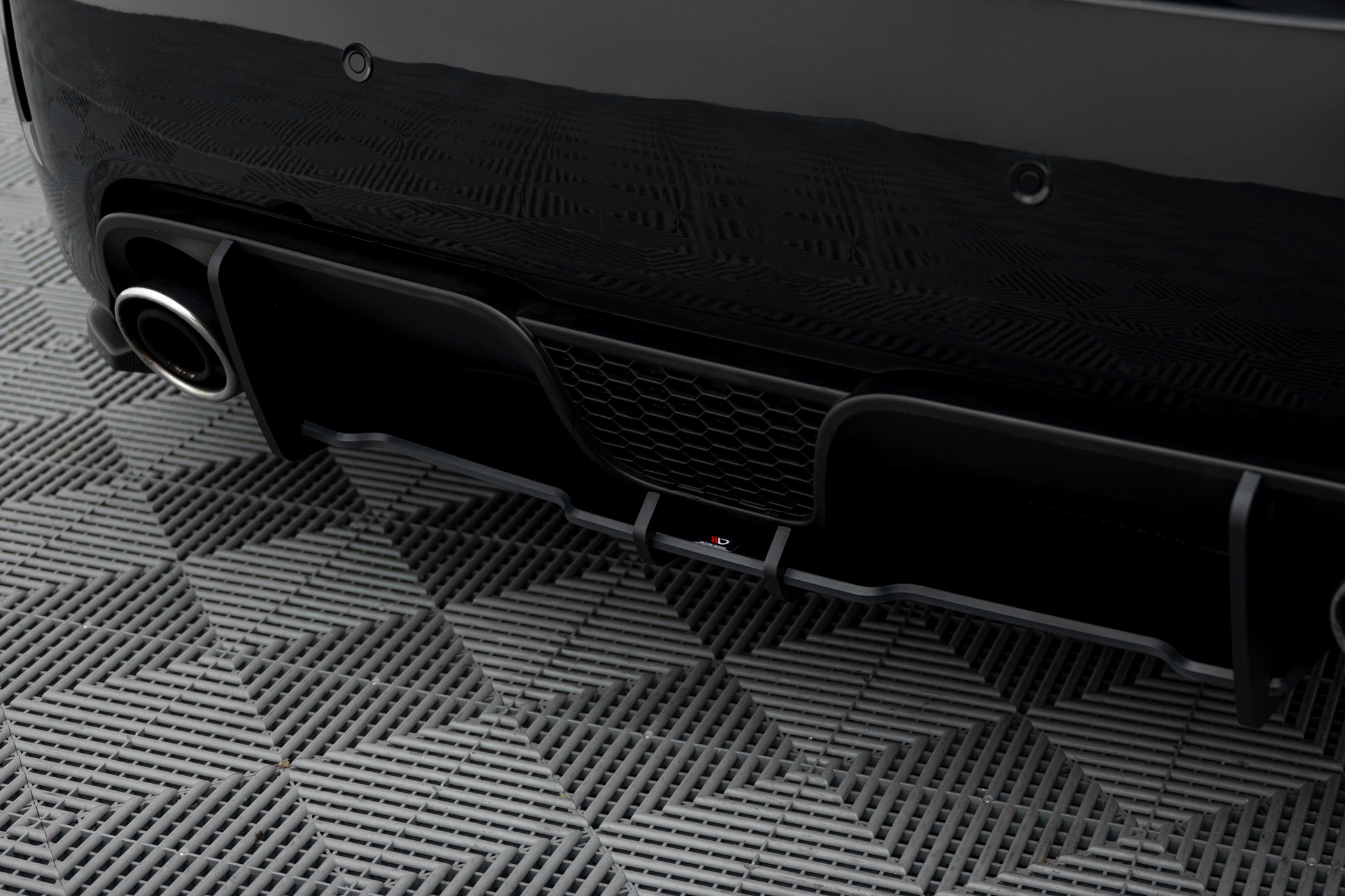 Heckansatz Diffusor passend für ABARTH 500 Mk1 schwarz matt