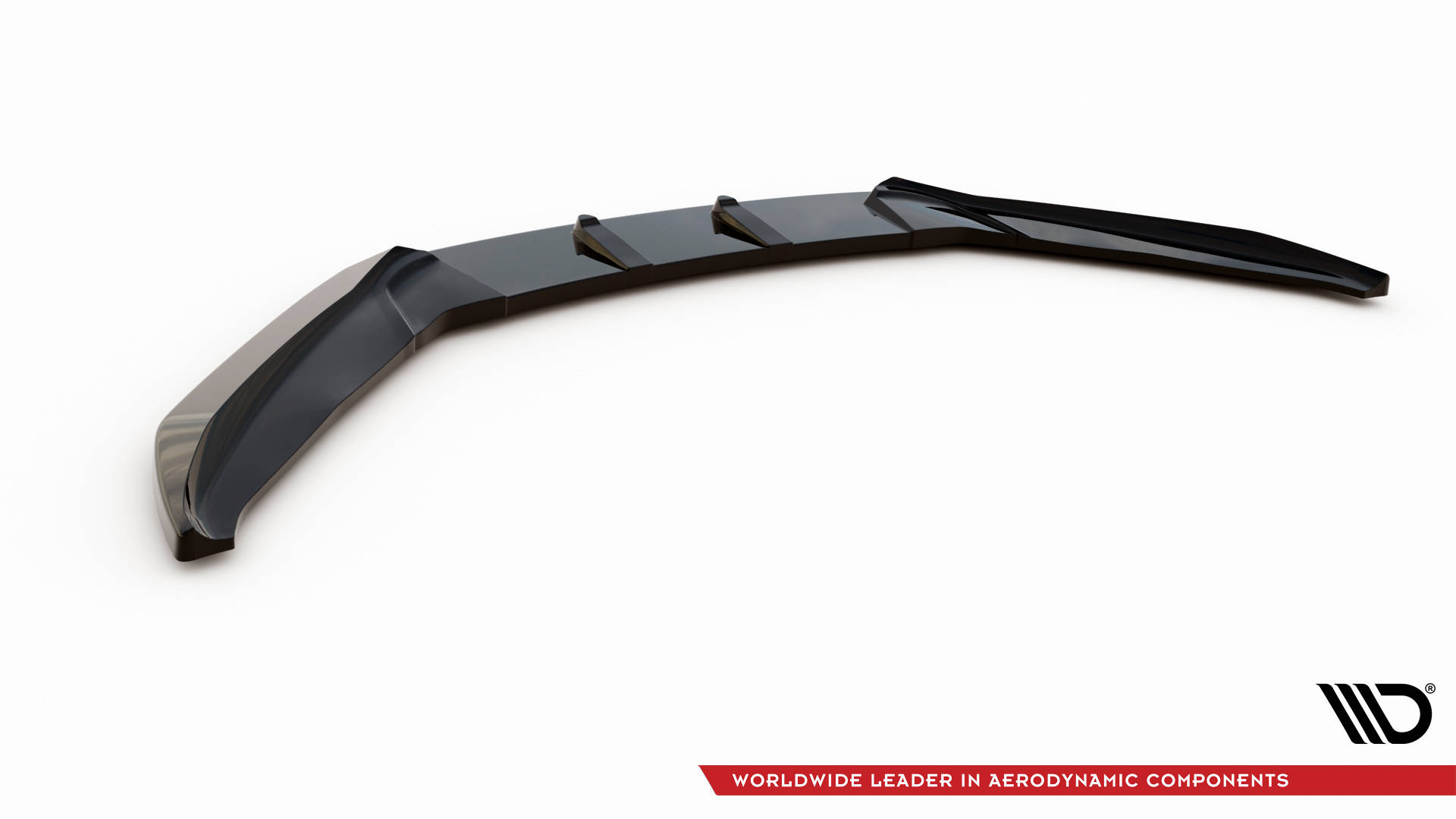 Street+ Spoilerlippe Front Ansatz V.3 passend für VW Scirocco Mk3 schwarz Hochglanz