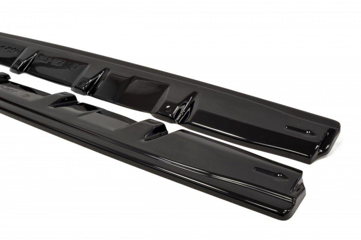 Street+ Seitenschweller Leisten V.1 passend für Subaru Impreza WRX STI MK4 schwarz Hochglanz