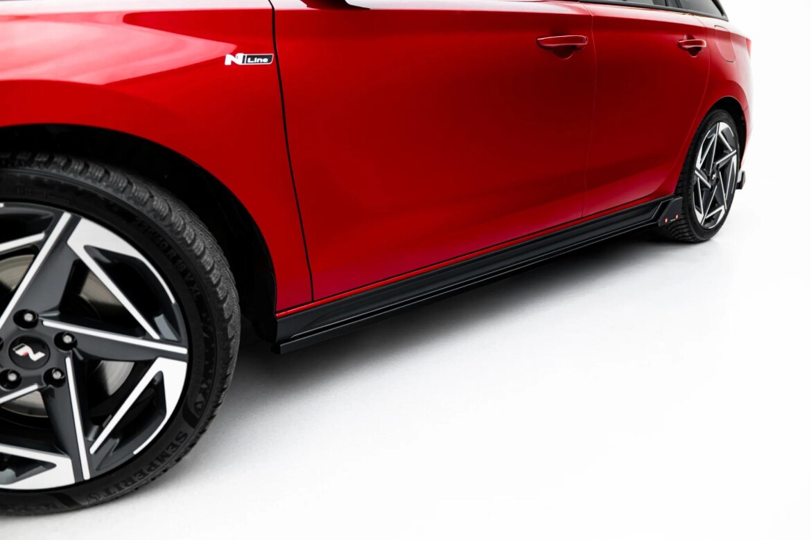 Seitenschweller Ansatz (Paar) V.3 + Flaps passend für Hyundai I30 N-Line Wagon Mk3 Facelift