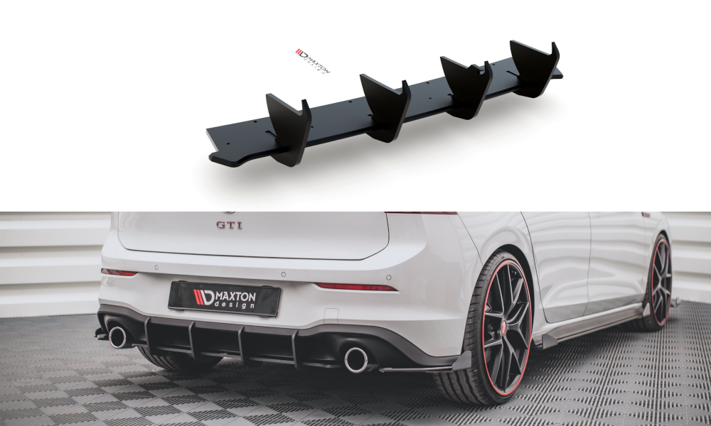 Street Pro Heckschürze Heck Ansatz Diffusor V.1 passend für VW Golf GTI Mk8