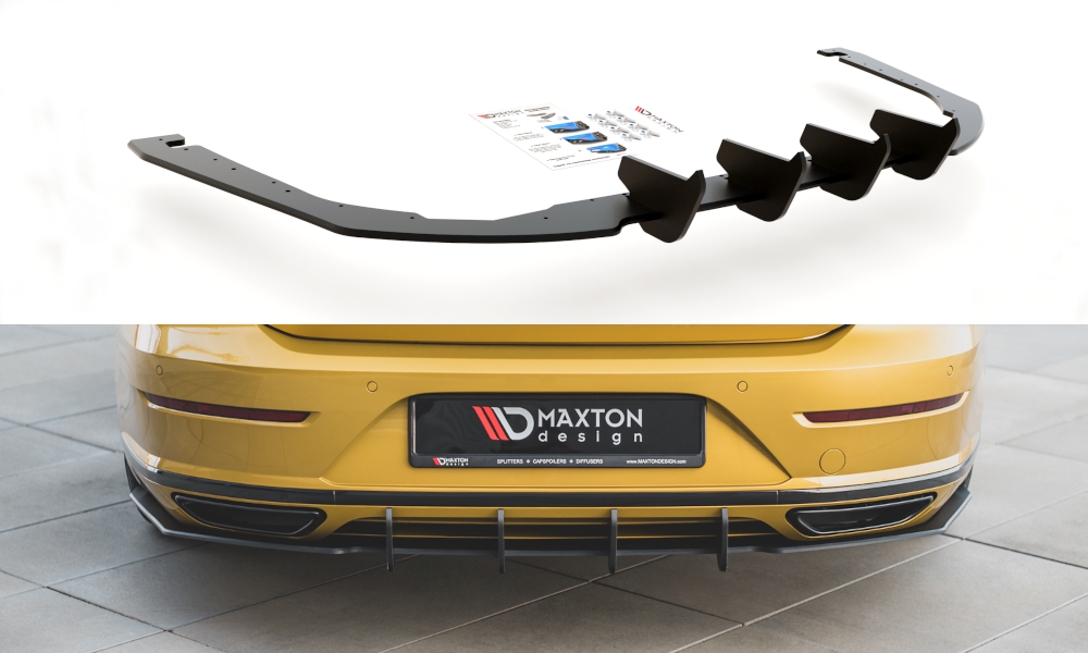 Street Pro Heck Ansatz Diffusor passend für VW Arteon R-Line rot
