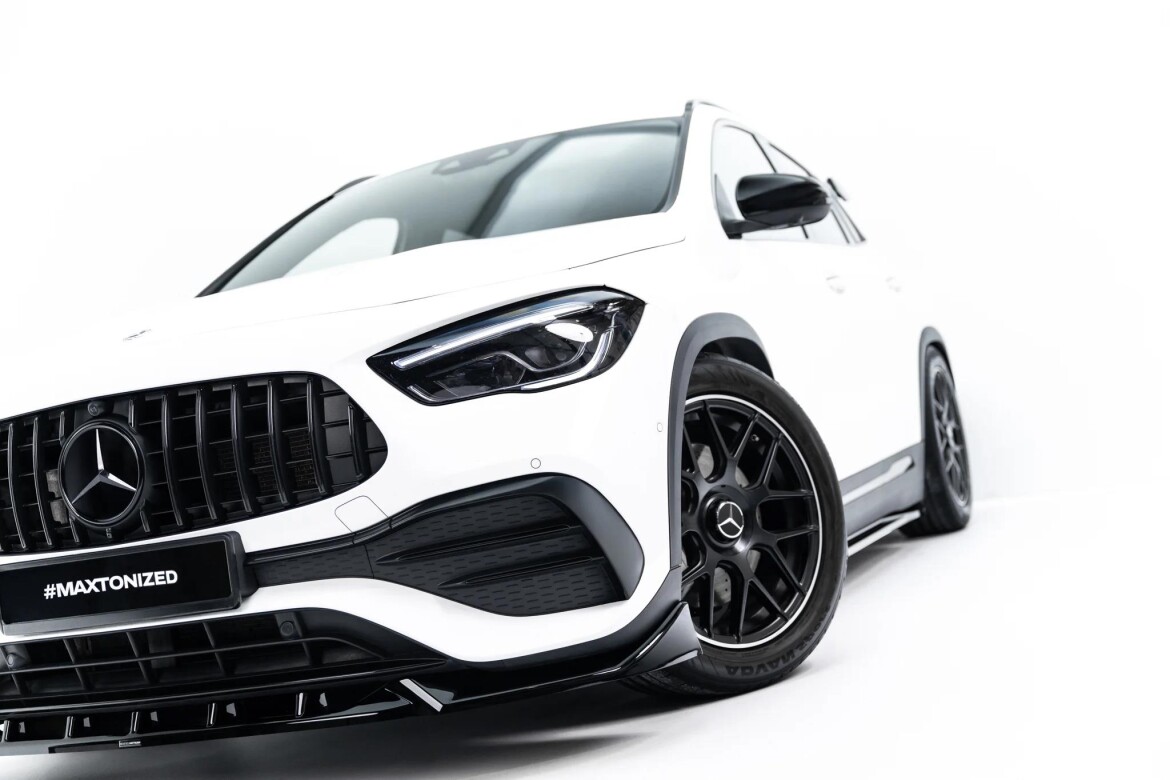 Frontlippe passend für Mercedes-AMG GLA 35 H247 schwarz Hochglanz