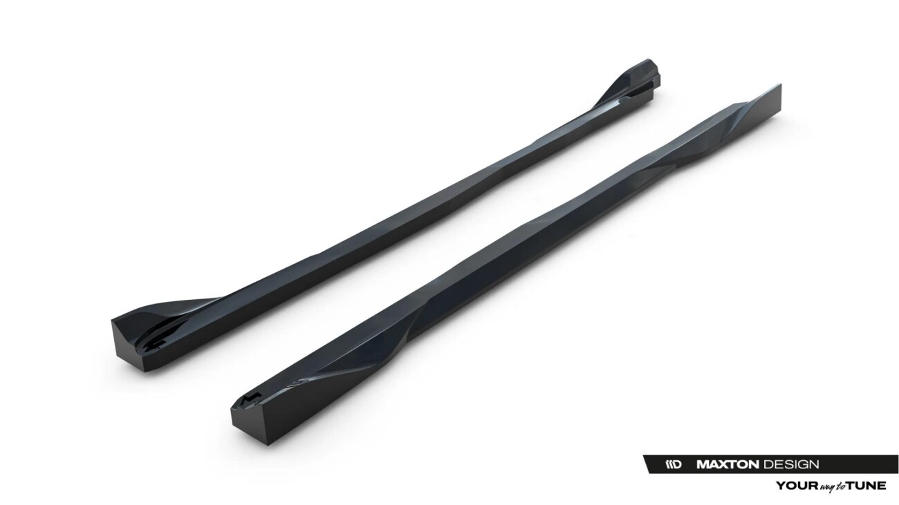 Seitenschweller Ansatz (Paar) V.2 passend für Toyota GR Yaris Mk4 Facelift schwarz Hochglanz